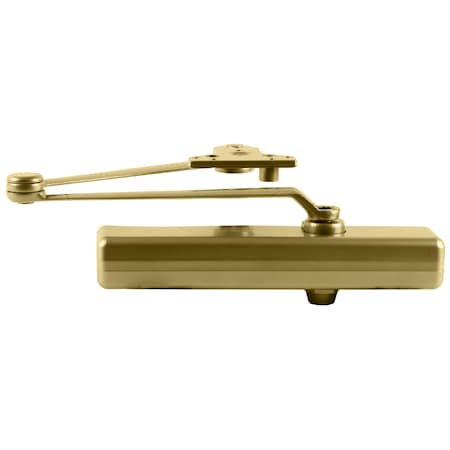 Lcn Manual, Hydraulic, 1460 Series Surface Mounted Closers, Door Closer, Medium Duty Matte Brass 1461-CUSH BRASS